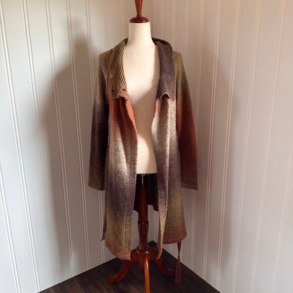 Vintage Y2K Boho Sweater Duster M - Picture 1 of 8